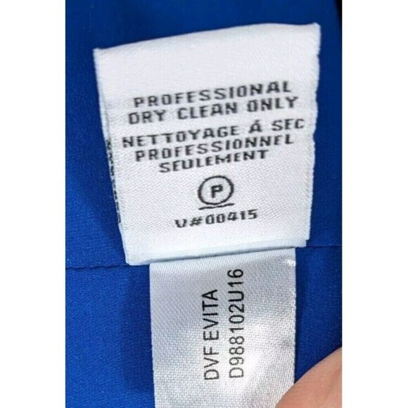 Diane von Furstenberg Evita Royal Blue Dress Size 2 - Picture 8 of 8